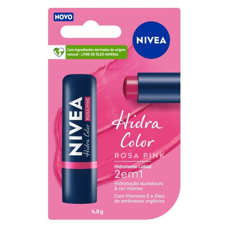 Protetor Labial 4,8G - Hidra Rosa - Nivea 