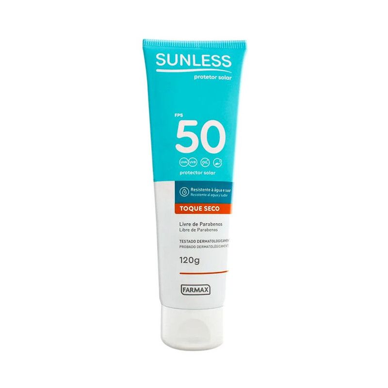 Protetor Solar Uva/Uvb Toque Seco - Fps50 120G - Farmax