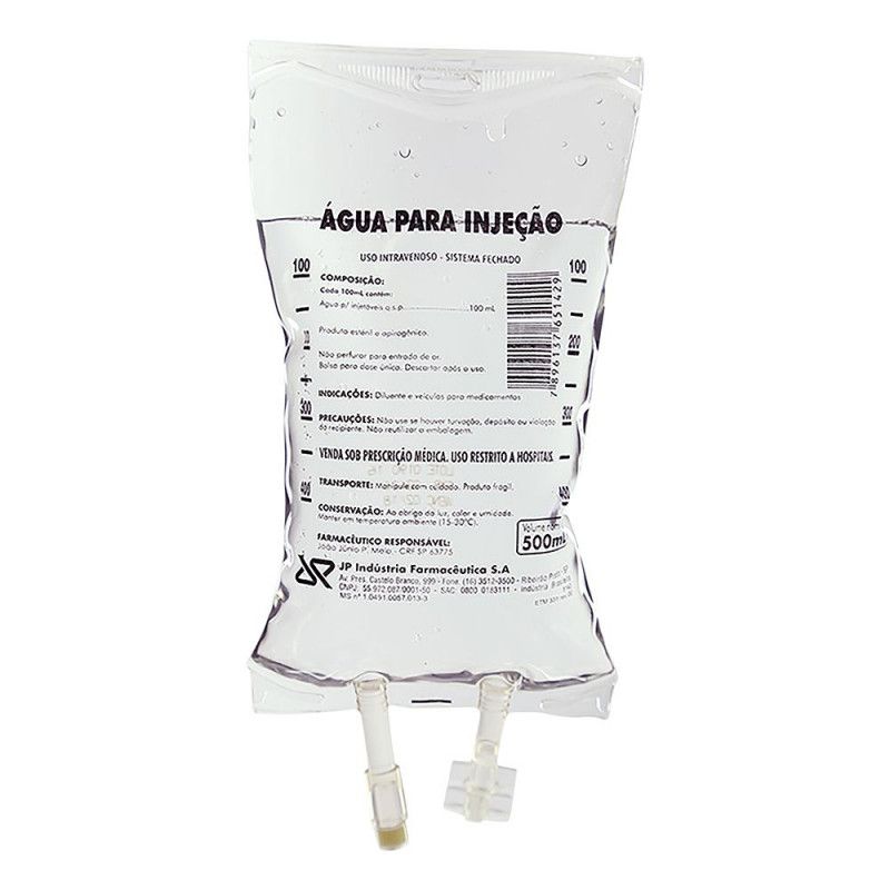 Agua P/Injecao Bolsa 500Ml - JP