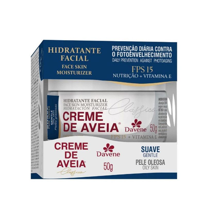 Creme Facial Aveia 50G - Suave - Davene 