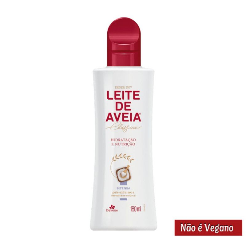 Locao Corporal Leite Aveia 180Ml - Intensa - Davene 