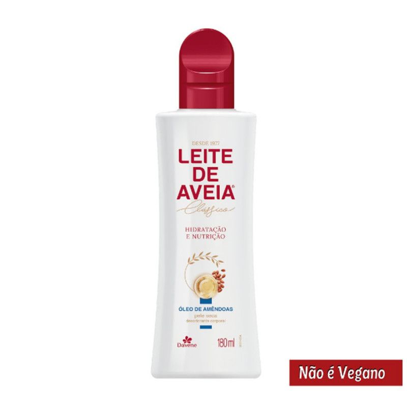 Locao Corporal Leite Aveia 180Ml - Oleo Amendoas - Davene 