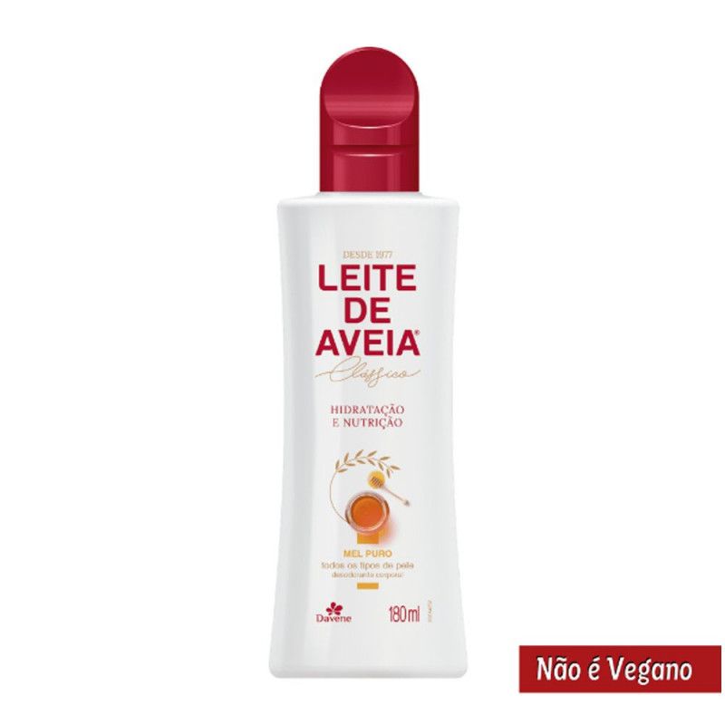 Locao Corporal Leite Aveia 180Ml - Mel Puro - Davene 