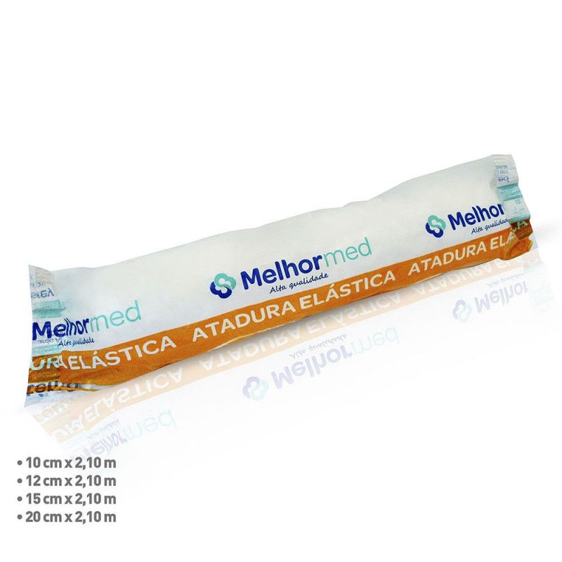 Atadura Elastica 2,10M C/12Un - 12Cm - Melhor Med