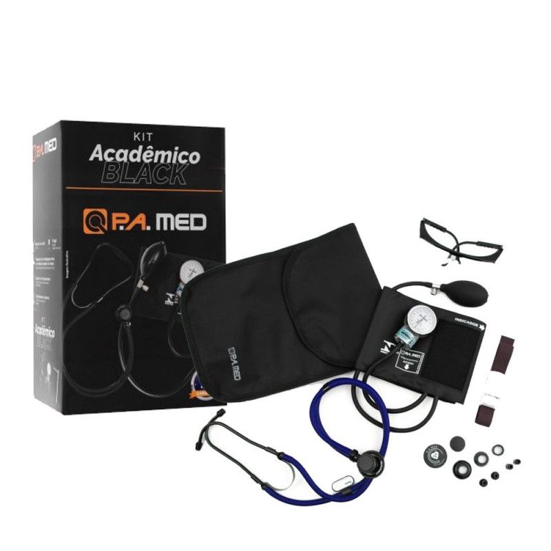 Kit Academico Black - Kpa706 Azul - P.A. Med 