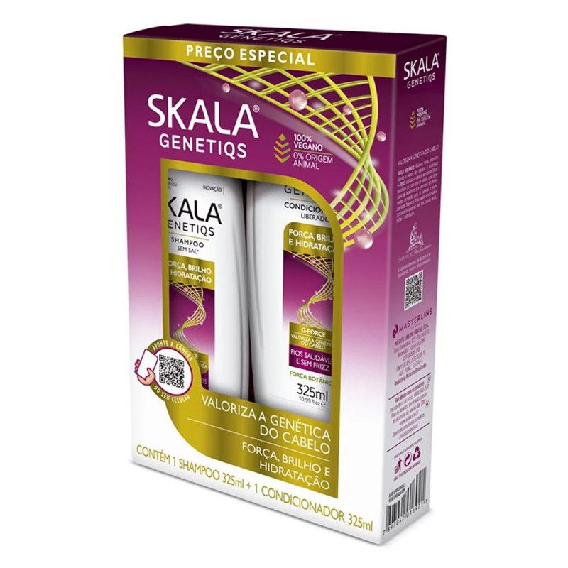 Kit Shampoo 325Ml + Condicionador 325Ml - Genetiqs - Skala