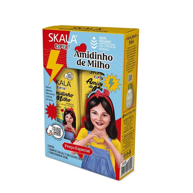 Kit Shampooo 325Ml + Condicionador 325Ml - Amidinho Milho - Skala