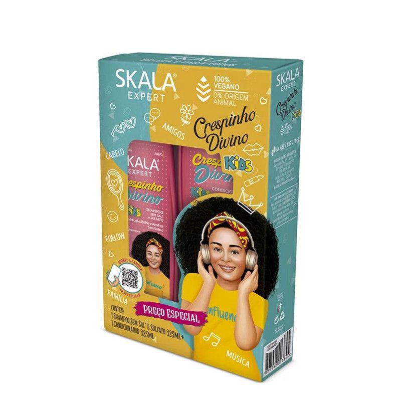 Kit Shampooo 325Ml + Condicionador 325Ml - Crespinho Divi - Skala