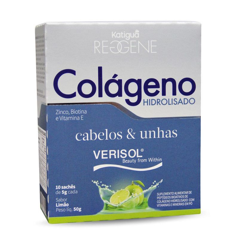 Colageno Hidrolisado C/10 Saches - Sabor Limao - Katigua