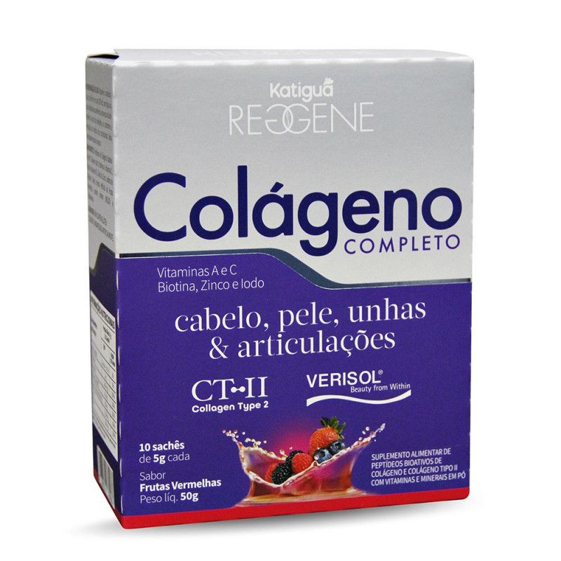 Colageno Completo C/10 Saches - Frutas Vermelh - Katigua