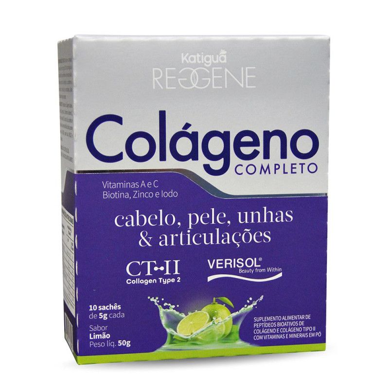 Colageno Completo C/10 Saches - Sabor Limao - Katigua