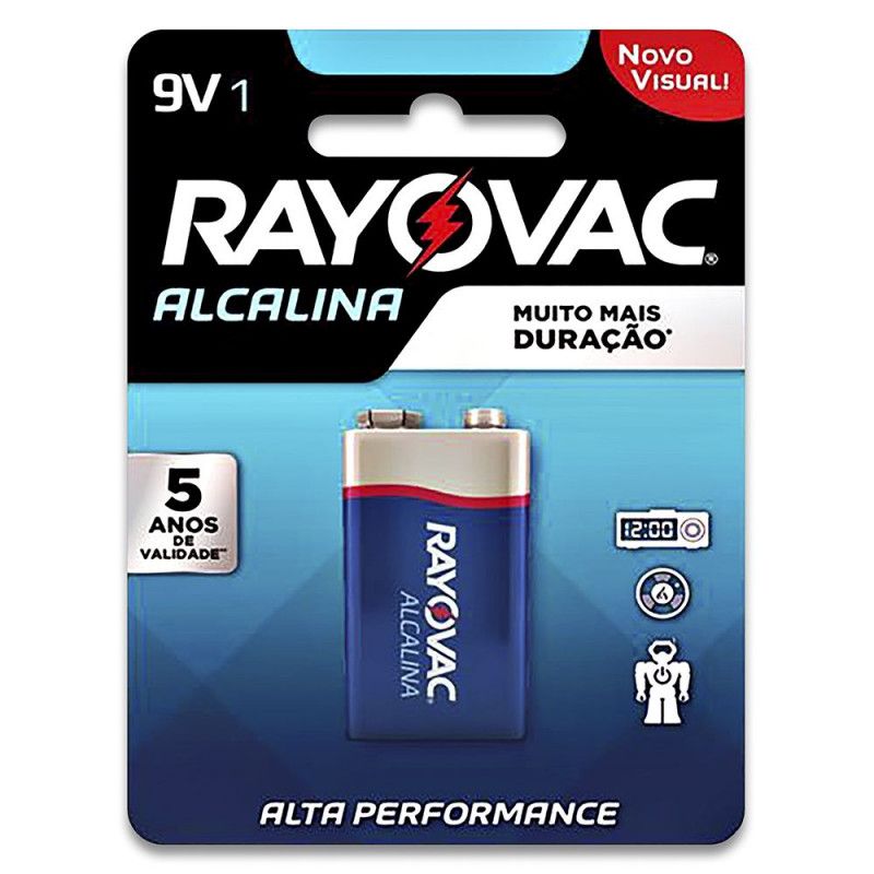 Bateria Alcalina - 9V 1 - Rayovac