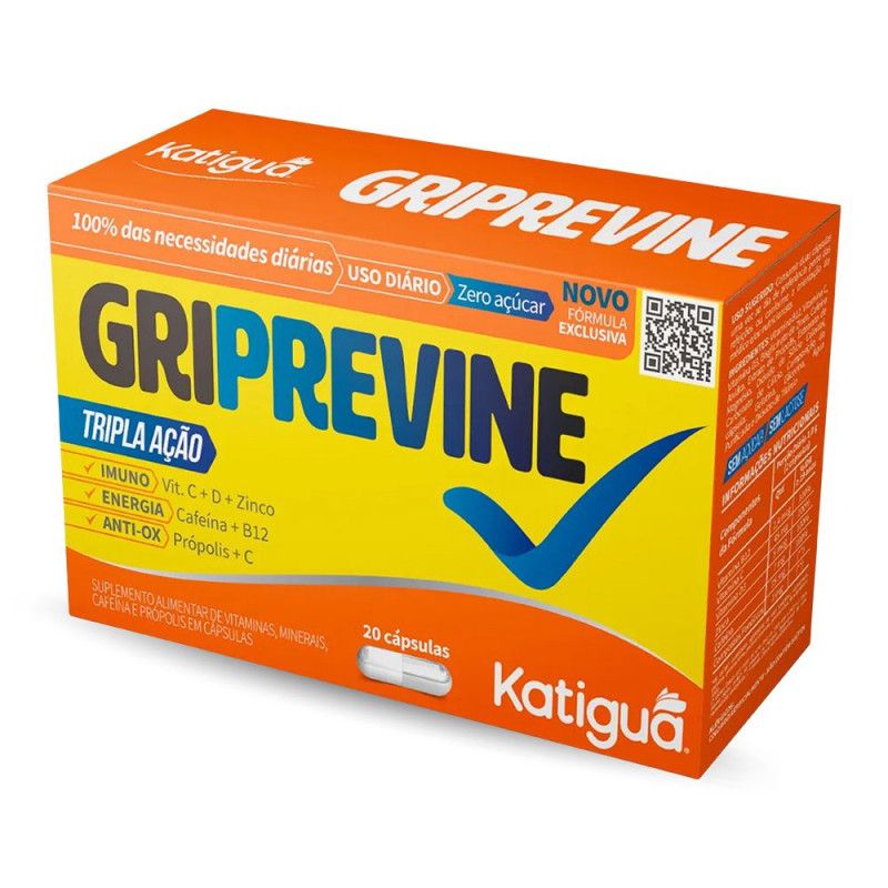 Griprevine C/20Caps - Tripla Acao - Katigua