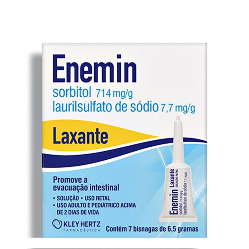 Enemin C/7 Bisnagas 6,5G - Laxante - Kley Hertz 