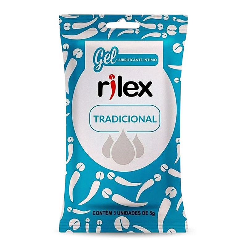 Gel Lubrificante Intimo C/3Un 5G - Tradicional - Rilex