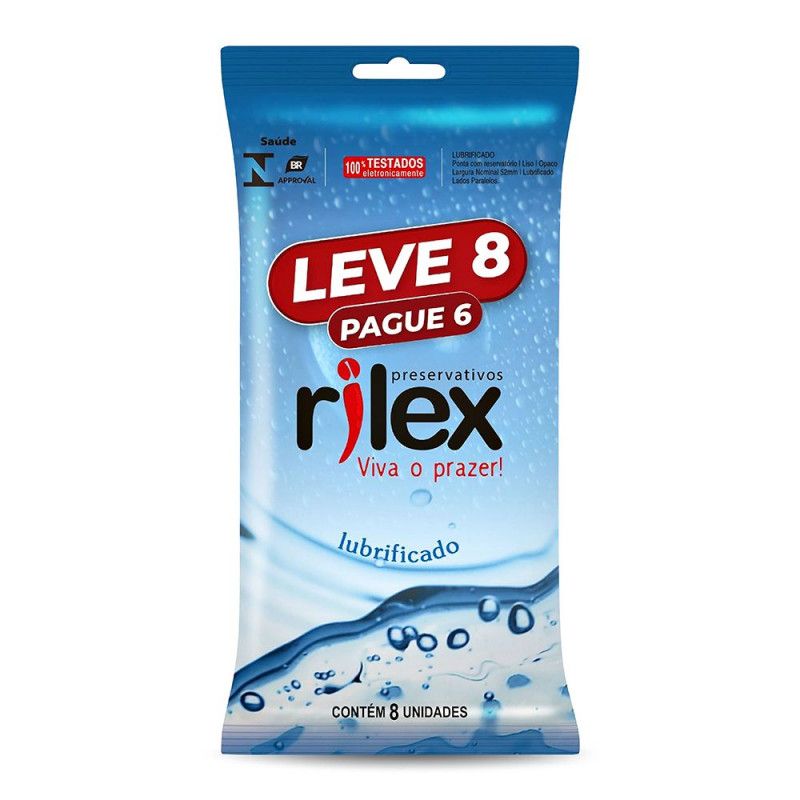 Preservativo Lubrificado Lv 8 Pg 6 - Tradicional - Rilex