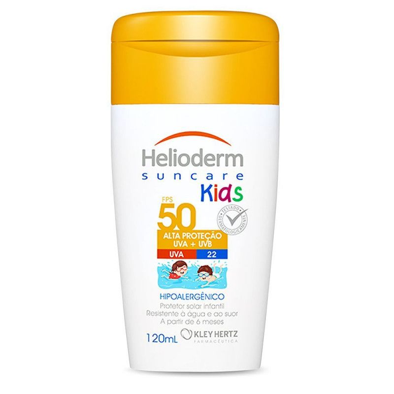 Protetor Solar Helioderm 120Ml - Fps 50 Kids - Kley Hertz