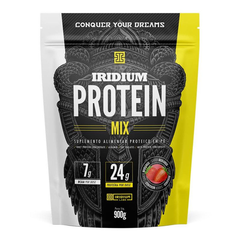 Protein Mix 900g - Morango - Iridium