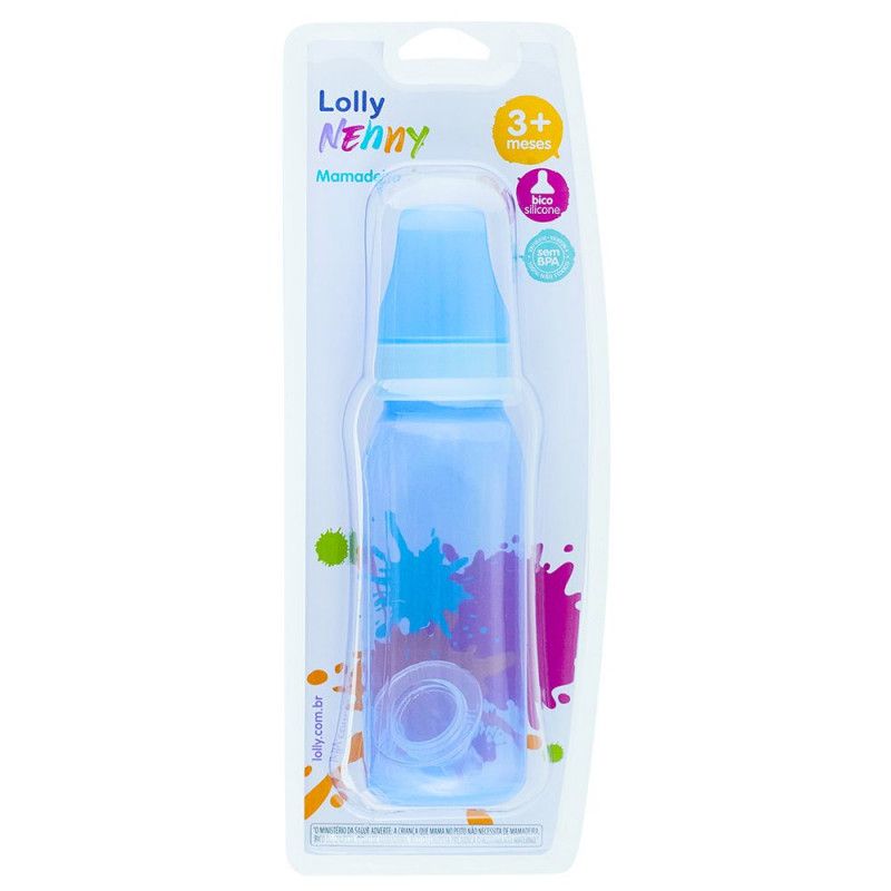 MAMADEIRA CLEAN NENNY 220ML - AZUL 2670-00 - LOLLY BRASIL LTDA UN COM 1 UN