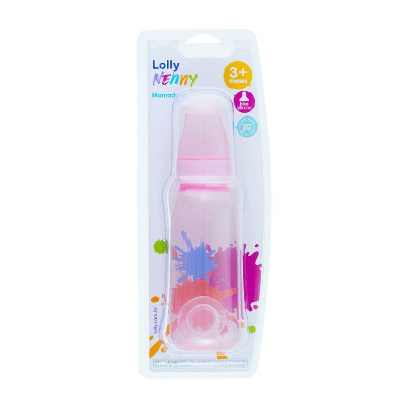 MAMADEIRA CLEAN NENNY 220ML - ROSA 2670-00 - LOLLY BRASIL LTDA UN COM 1 UN