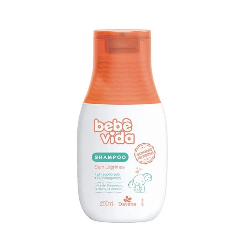 Shampoo Bebe Vida 200Ml - Hipoalergenico - Davene 