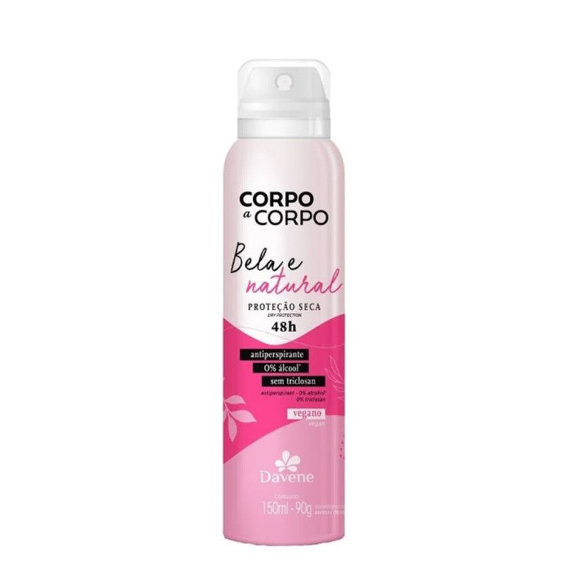 Desodorante Corpo A Corpo 150Ml - Bela E Natural - Davene 