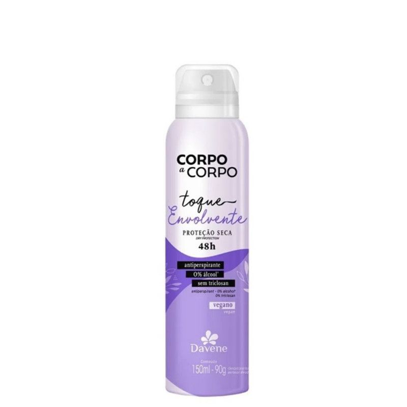 Desodorante Corpo A Corpo 150Ml - Toque Envolvente - Davene 