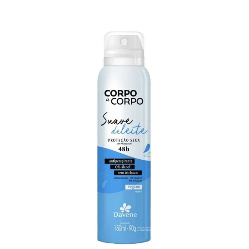 Desodorante Corpo A Corpo 150Ml - Suave Deleite - Davene 