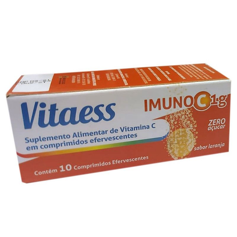 Vitamina C Efervescente C/10Cpr - Imuno C 1G - Medna 