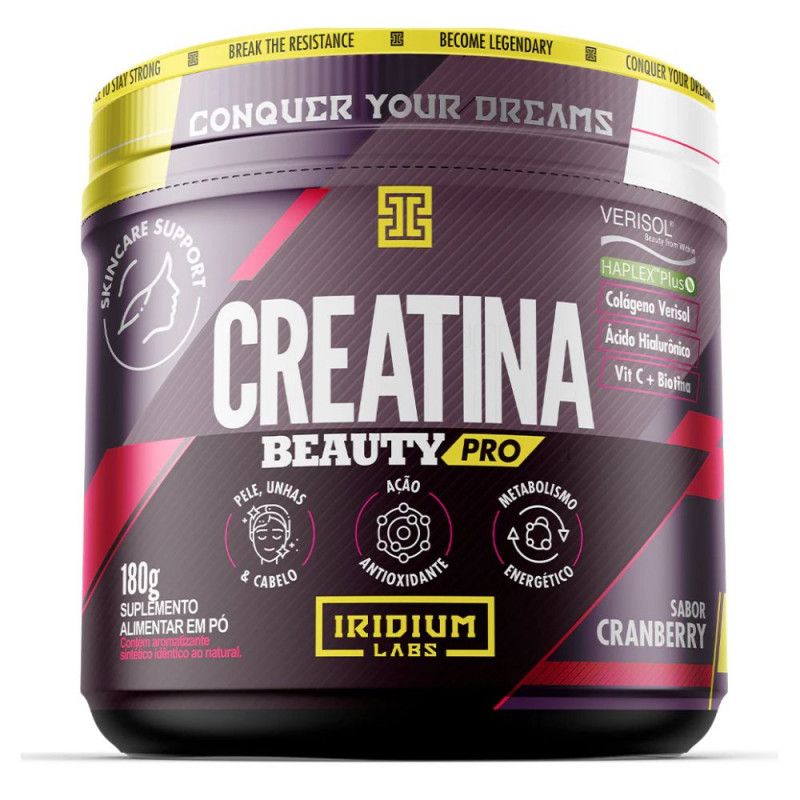 Creatina Beauty Pro 180G - Cranberry - Iridium 