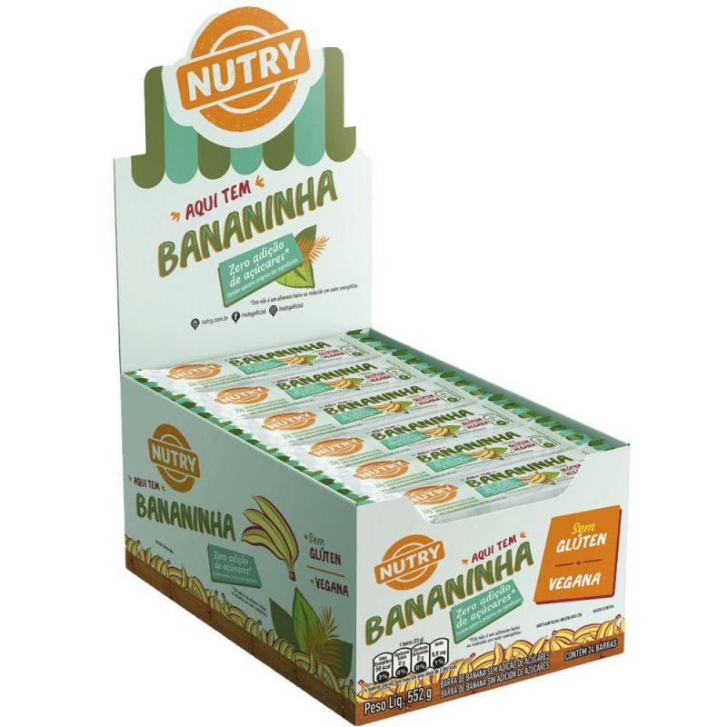 Bananinha Nutry Display C/24Un - Zero Acucar - Nutrimental  