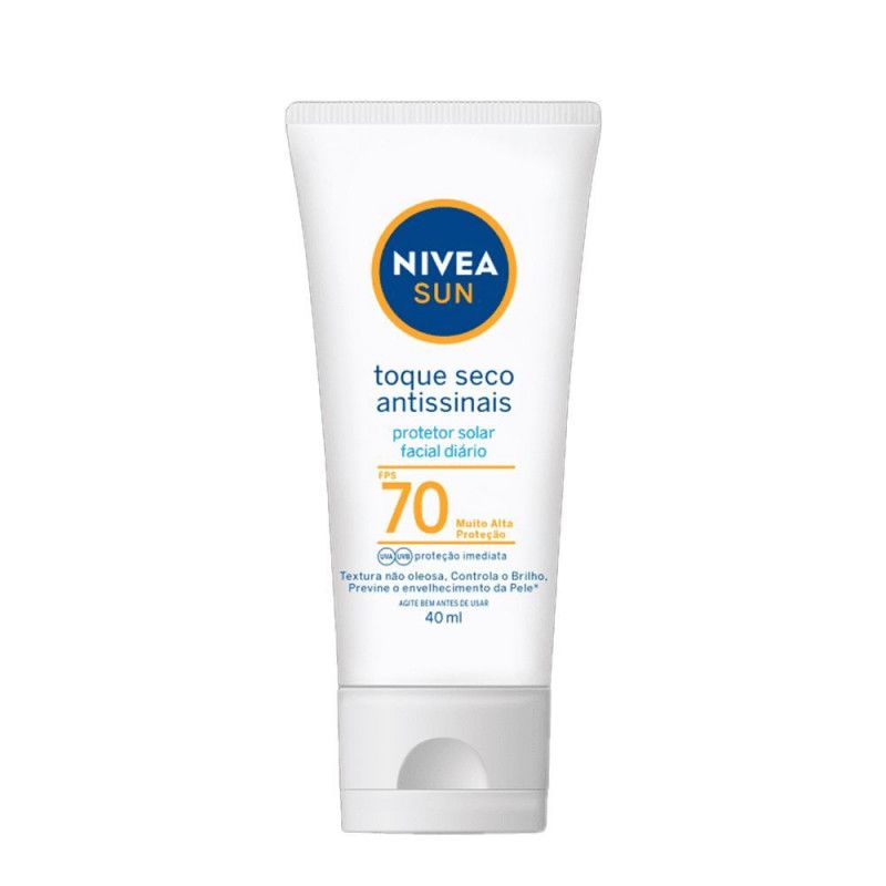 Protetor Solar Sun Facial 40Ml Uva/Uvb - Fps 70 - Nivea  