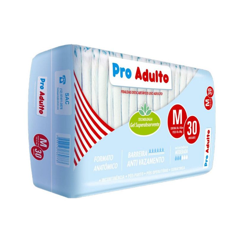 Fralda Geriatrica Pro Adulto - Tam M C/30Un - Pandy 