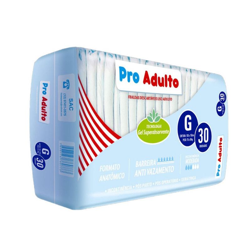 Fralda Geriatrica Pro Adulto - Tam G C/30Un - Pandy 