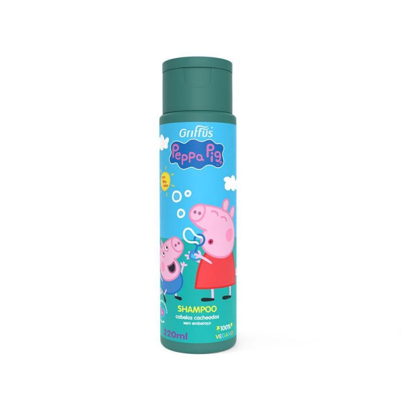 Shampoo Peppa Pig 220Ml - Cabelo Cachead - Griffus  