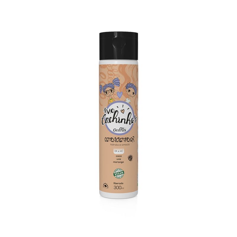 Condicionador Amo Cachinhos 300Ml - Coco Uva - Griffus  