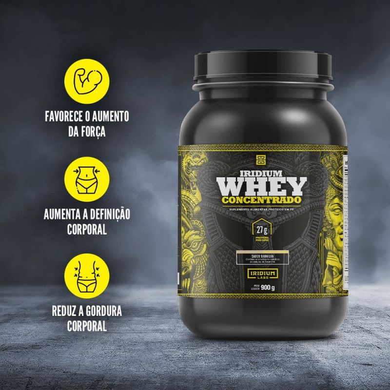 Whey Protein Concentrado 900g - Chocolate - Iridium